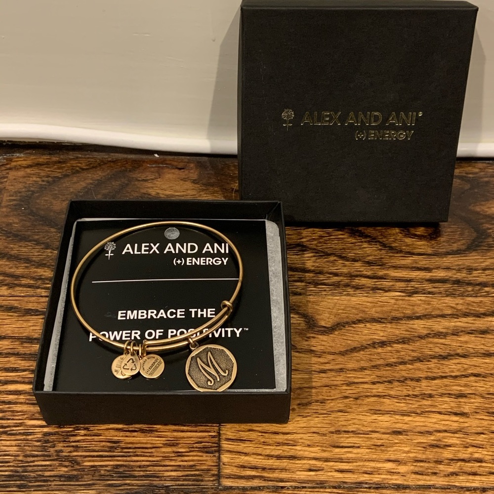 Alex and Ani letter M bracelet